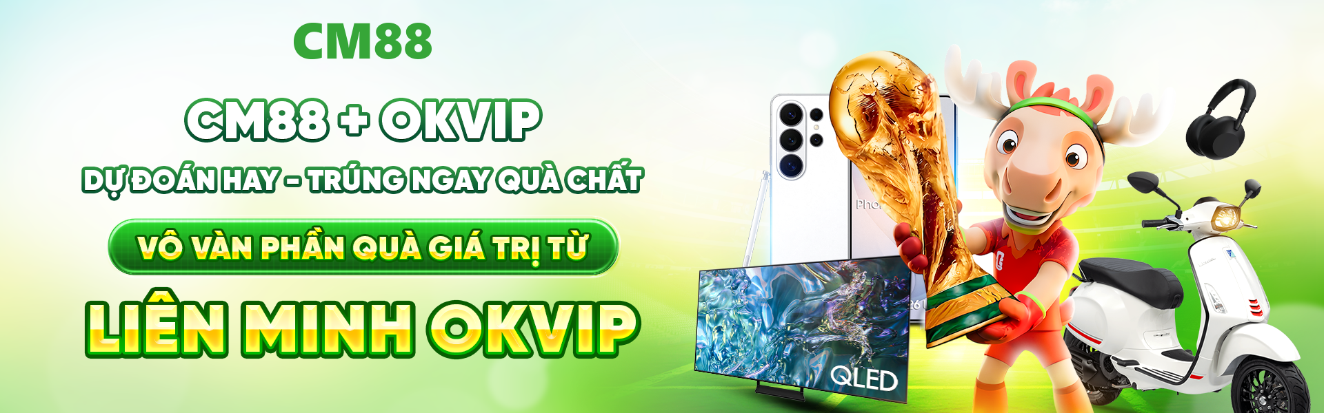 CM88 bắt nhịp cùng OKVIP và các thương hiệu đồng hành, mang đến sắc thái mới cho mùa World Cup 2026 sôi động.